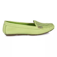 Zapato Mocasín Casual Mujer Cuero Viale Limon 