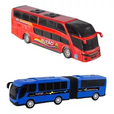 Ônibus Metropolitano Articulado + Ônibus Viagem 2 Andares.