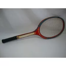 Antiga Raquete Tenis Madeira Metalplas Década De 70 Raq02s