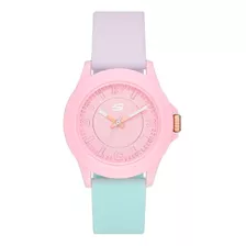 Reloj Skechers Sr6215 Rosencrans Para Mujer Color De La Correa Menta/lila Color Del Bisel Rosa Color Del Fondo Rosa