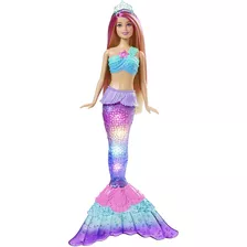 Barbie Sirena Dreamtopia Con Cola Iluminada Mattel 