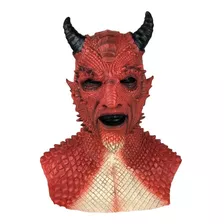 Máscara Demônio Devil Chifre Terror Latex