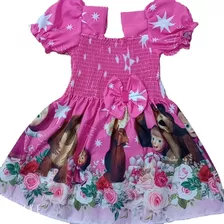 Vestidos Infantis De Personagens Magali Monica Moana Minnie