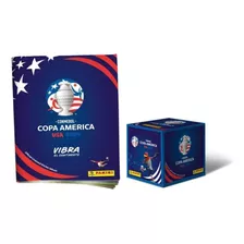 Caja + Album Tapa Blanda Copa America Usa 2024 Panini