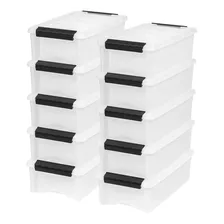 4.7l Caja Cajon Organizador Plastico Resistente Transparente