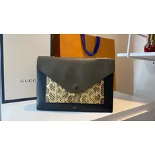 Bolsa Celine Multicolor Leather And Python Pocket Envelope 