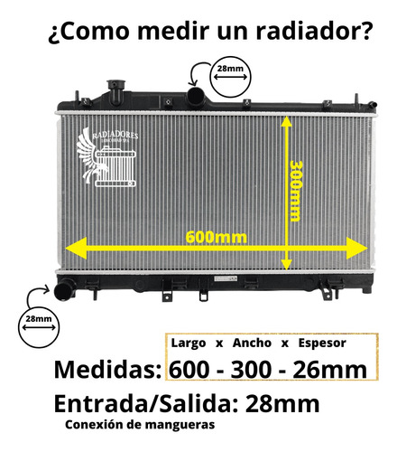 Radiador Motor Subaru Impreza 2.0  Foto 6