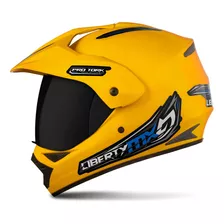 Capacete Motocross Pro Tork Liberty Mx Vision C Viseira Fume