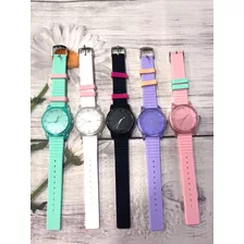 Reloj Casual Deportivo Hombre Mujer Varios Colores Silicona 