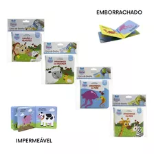  Kit C/ 4 Livros - Livros De Banho / Livro Emborrachado