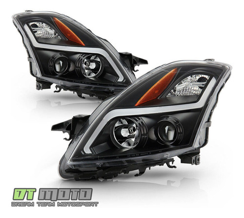 Par Faros Negro Interior Led Nissan Altima Hybrid 2007 2.5l Foto 2