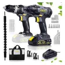 Rida 20v Cordless Drill Combo Kit Driver / Impact Combo, 2-t