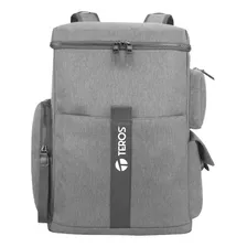 Mochila Teros Te-ids18582 Poliéster Notebook De 14 A 15 Gris