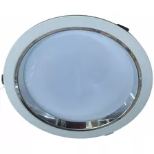 Luminária Spot Embu Vidro Leitoso Red Led Cob 36w Frio 6500k