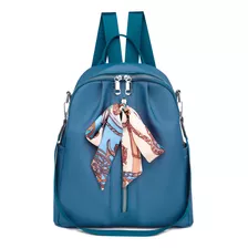 Mochila Casual Bevoy Casual B6 Color Azul Diseño Lisa 18l