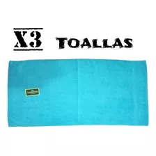 Pack De 3 Toallas De Mano Cannon Para El Gym O Casa 100x50cm