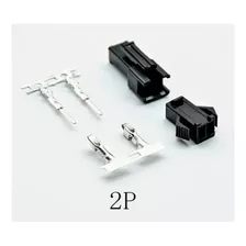 Conector Sm2.54 - 2p ( Hembra+macho+terminal ) - 2sets