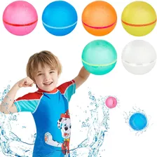 6 Balões De Água Reutilizáveis Para Crianças, Bombas De Água