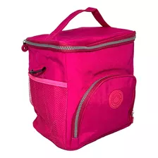 Lancheira Bolsa Termica Porta Marmita Alça Ombro Fitness Cor Pink Modelo 2