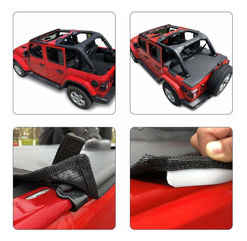 Shadeidea Jeep Wrangler Cubierta De Caja Jlu 4 Puerta Del Ma Foto 2