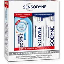 Pasta De Dentes Sensodyne Branqueador Extra Fresh Em Creme Sem Glúten Pacote 50 G