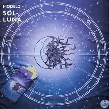 Paño Tarot + Bolsa (para Cartas) - Sol Y Luna