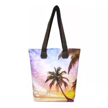 Bolsa De Praia Feminina Pôr Do Sol Impermeável - Magicc 