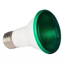 Lampada Led Par20 E27 Luz Verde 7w 36º Llum Bronzearte