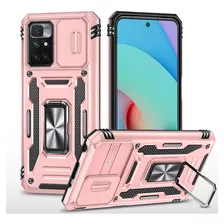 Funda Para Xiaomi Redmi 10 Tapa Deslizante Anillo + Mica 9d