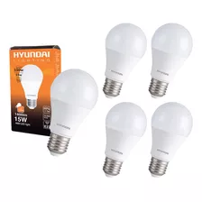 Pack X 5 Ampolletas Led E27 15w Luz Fria Luz Calida