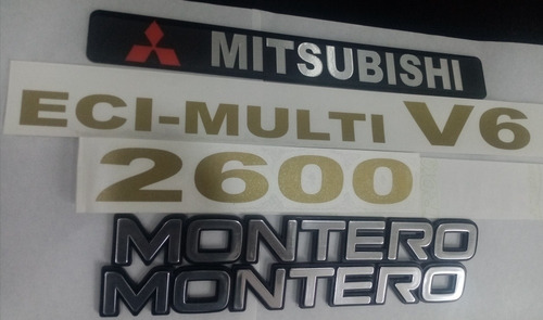 Emblemas Para Mitsubishi Montero 2600 Laterales Y Plaquero  Foto 2