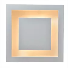 Plafon Luz Indireta Branco Embutir Quadrado 80x80cm Lumavi