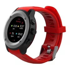 Reloj Smartwachth Ghia Draco Con Pulso Cardiaco Bluetooth Gps Podómetro Color Rojo