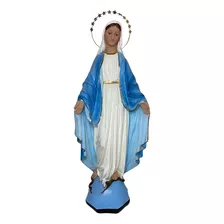 Imagem Nossa Senhora Das Graças Gesso Maciço C/ Auréola 70cm