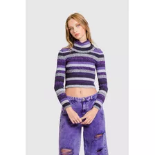 Chompa Crop Sidney - Morado