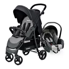 Carriola De Paseo Carestino Travel System City Travel Gris Melange Chasis Negro