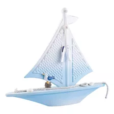 Modelo De Barco De Vela De Madera, Decoración Náutica,