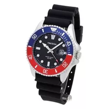 Reloj Tressa Cosmic De Hombre Malla De Caucho Wr50 Mts