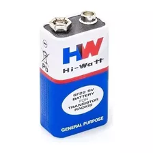 Bateria 9 Volts Hw Hi-watt 2 Unidades
