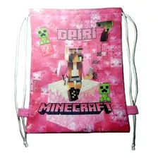 Tula Bolsa Cotillón Fiesta - Minecraft X 6 Unidades