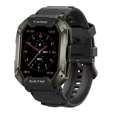 Smartwatch Kospet Rugged Tank M1 1.72 Caja 43mm De Metal Y Plástico Negra, Malla Dark Night Black De Silicona