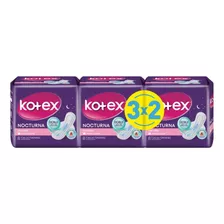 Toallas Femeninas Kotex Nocturna 3x2 Paquetes