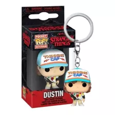 Boneco Funko Pop Chaveiro Dustin Stranger Things Netflix