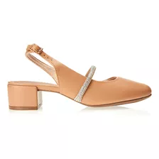 Sapato Slingback Feminino Salto Baixo Beira Rio