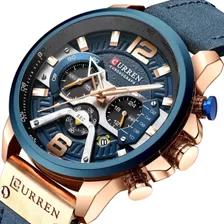 Reloj Curren Deportivo Informal - Pulcera De Cuero Militar