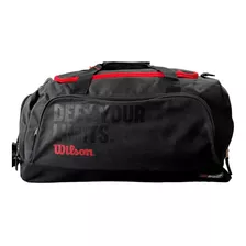 Bolso Deportivo Viaje Gimnasio Entrenamiento Wilson Defy Color Negro