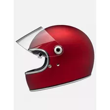 Casco Bitwell Gringo S Café Racer Varios Talles Moto Rojo