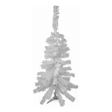 Árbol De Navidad 90cm Pie De Plástico Arbolito Navideño Color Blanco