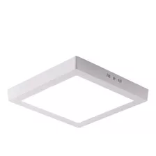 Panel Plafon Led De Aplicar 18w Cuadrado Alto Brillo Chiaro