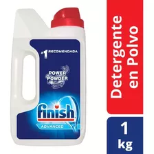 Finish Detergente En Polvo Para Lavavajillas Botella 1 Kg
